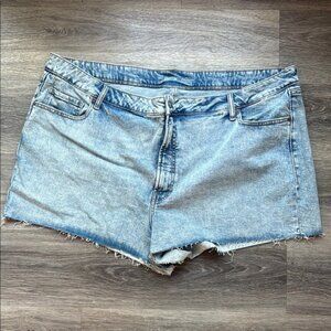 Old Navy Blue Jean Shorts Casual Cut-Offs High Rise OG straight denim Shorts